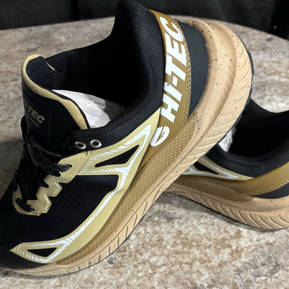 Hi-Tec Black and Tan Athletic Shoes